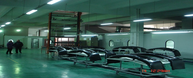 塑料件涂裝生產(chǎn)線上件區(qū)