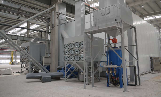 風(fēng)力回收噴砂房濾筒除塵器