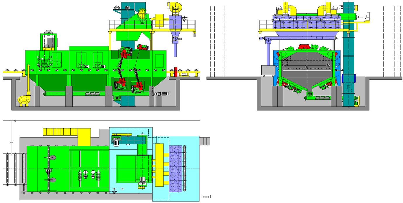 拋丸機(jī)結(jié)構(gòu)示意圖 拋丸機(jī)結(jié)構(gòu)示意圖