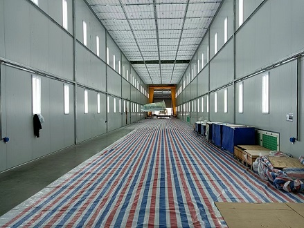 風(fēng)電葉片涂裝線現(xiàn)場案例