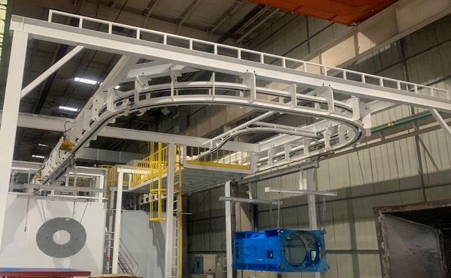 噴粉房積放鏈輸送系統(tǒng)