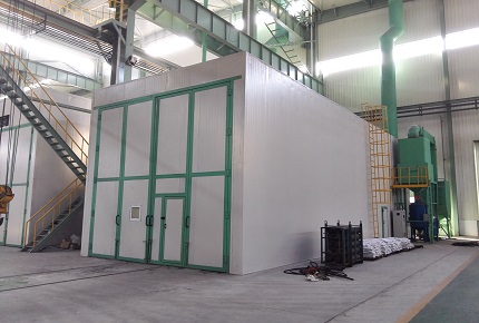 風(fēng)力回收式噴砂房
