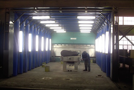 鑄造件無泵水幕噴漆房