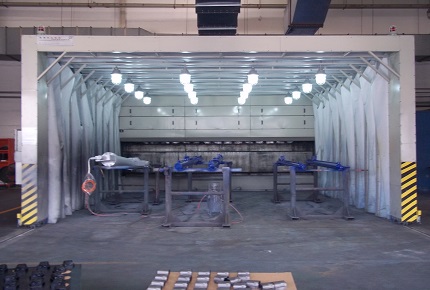 托輥無泵水幕噴漆房